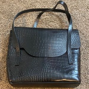 BRAND NEW Teddi Joelle St Lucia Tote in Black Croc